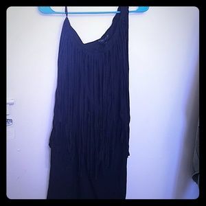 Forever 21+ Fringe One Shoulder Dress